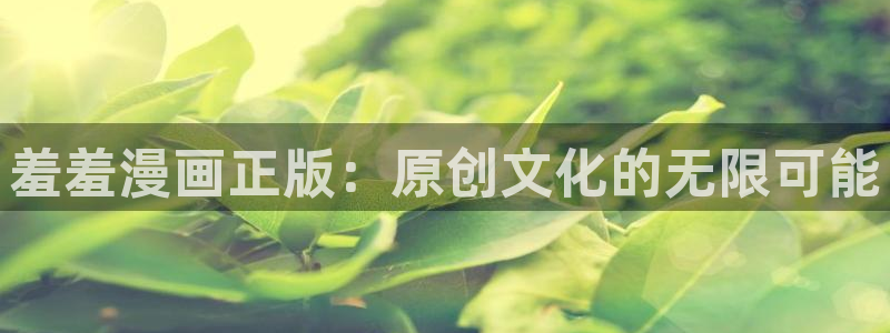 age动漫：羞羞漫画正版：原创文化的无限可能